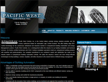 Tablet Screenshot of pacificwestcontrols.com